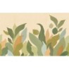 Mural panorámico Lumea de Caselio con diseño de paisaje botánico envolvente y estilizado, colección Elea.