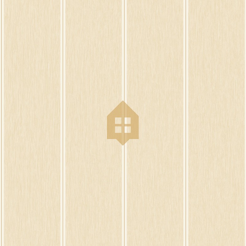 Papel pintado Navaia beige con diseño de rayas sobre textura de fibras naturales, colección Elea.