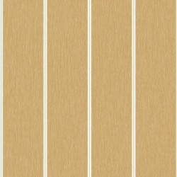 Papel pintado Navaia ocre con diseño de rayas sobre textura de fibras naturales, colección Elea.