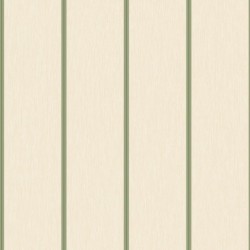 Papel pintado Navaia verde con diseño de rayas sobre textura de fibras naturales, colección Elea.