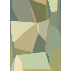 Mural panorámico Symphony Pulse con diseño artístico tipo collage de texturas.