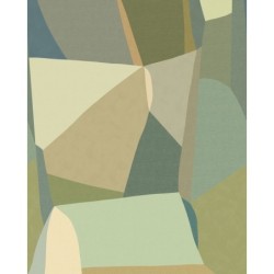 Mural panorámico Symphony Pulse con diseño artístico tipo collage de texturas.