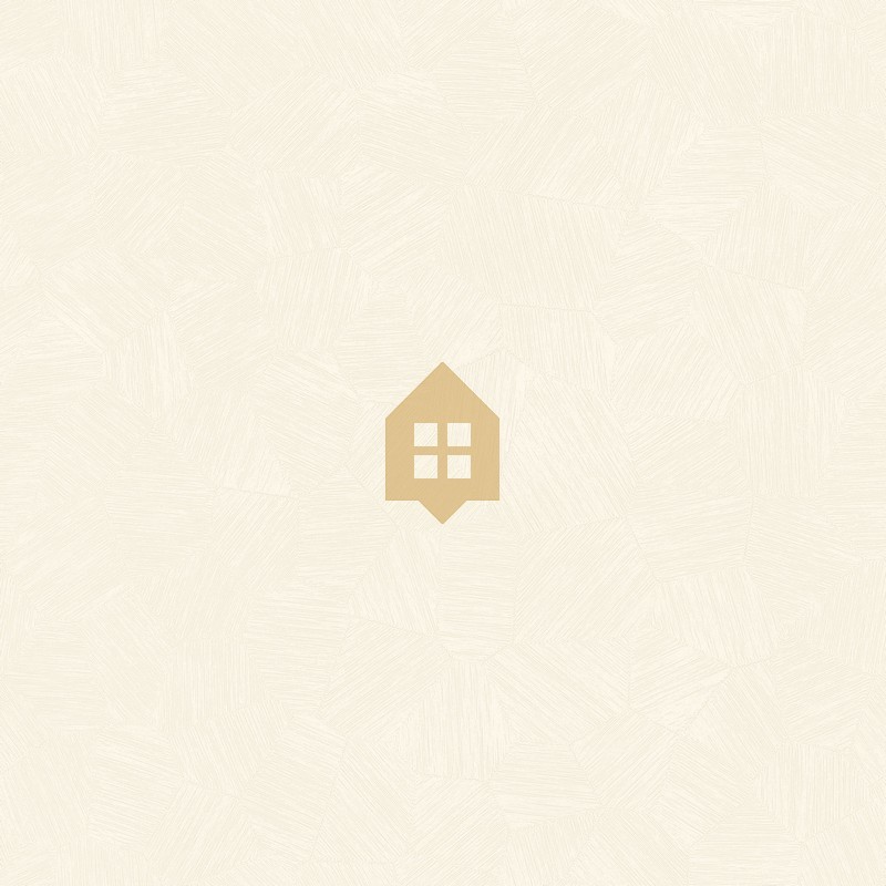 Papel pintado Symphony con diseño geométrico sutil de micro-hexágonos.