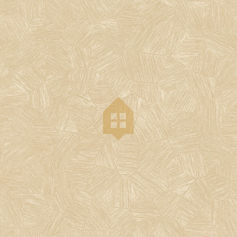 Papel pintado Symphony con diseño geométrico sutil de micro-hexágonos.
