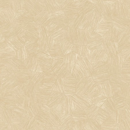 Papel pintado Symphony con diseño geométrico sutil de micro-hexágonos.