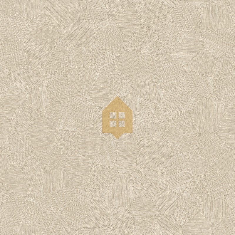 Papel pintado Symphony con diseño geométrico sutil de micro-hexágonos.