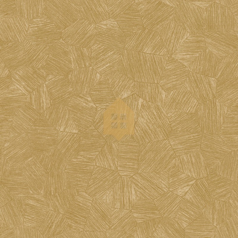 Papel pintado Symphony con diseño geométrico sutil de micro-hexágonos.