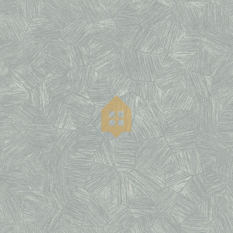 Papel pintado Symphony con diseño geométrico sutil de micro-hexágonos.
