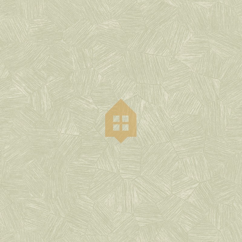 Papel pintado Symphony con diseño geométrico sutil de micro-hexágonos.