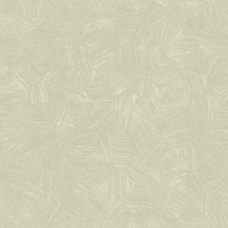 Papel pintado Symphony con diseño geométrico sutil de micro-hexágonos.