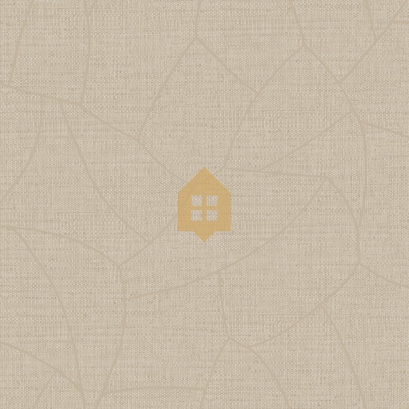 Papel pintado Symphony Melody, con textura de rafia y patrón de líneas geométricas.