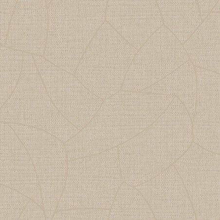 Papel pintado Symphony Melody, con textura de rafia y patrón de líneas geométricas.