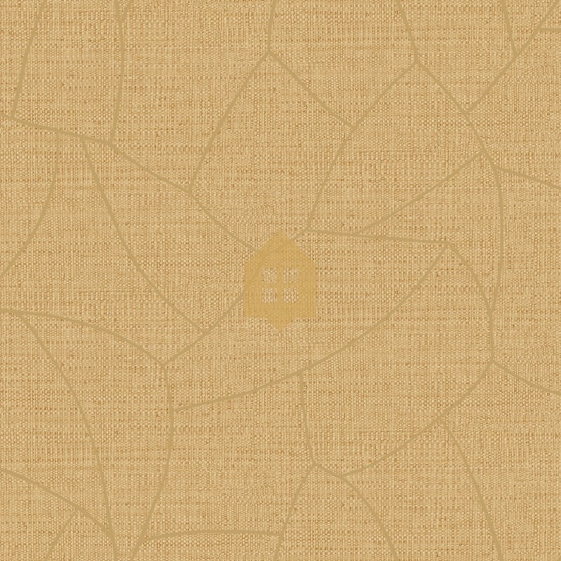 Papel pintado Symphony Melody, con textura de rafia y patrón de líneas geométricas.