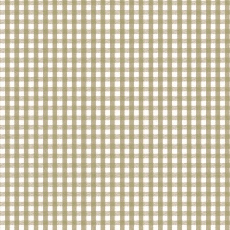 Papel pintado Gingham Charm con diseño de cuadros vichy modernos.