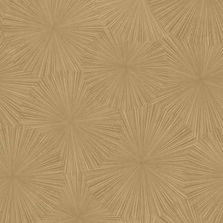 Papel pintado Hélios con diseño de soles o dientes de león estilizados.