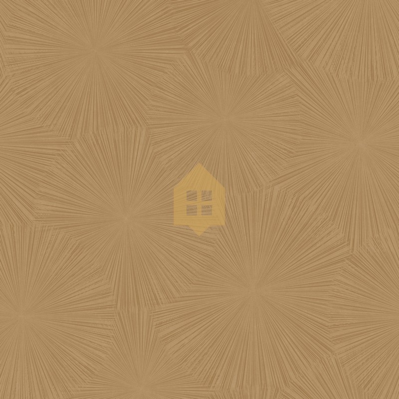 Papel pintado Hélios con diseño de soles o dientes de león estilizados.