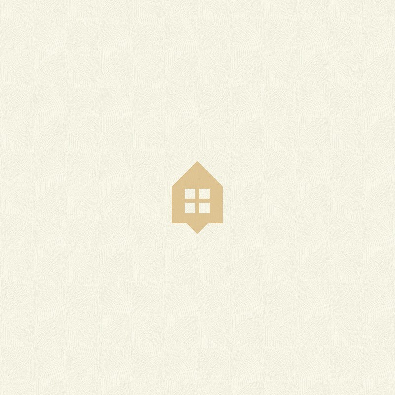 Papel pintado Asterios con diseño geométrico galáctico y efecto óptico.