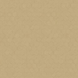 Papel pintado Meli con diseño geométrico de panal de abeja hexagonal.
