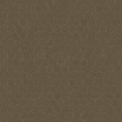 Papel pintado Meli con diseño geométrico de panal de abeja hexagonal.
