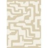 Papel pintado Tikal con diseño geométrico maya y textura vinílica.