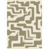 Papel pintado Tikal con diseño geométrico maya y textura vinílica.