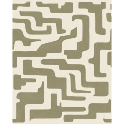 Papel pintado Tikal con diseño geométrico maya y textura vinílica.