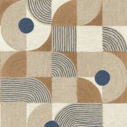 Papel pintado Element con diseño de formas geométricas inspiradas en tejidos.