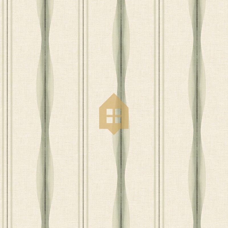 Papel pintado Variation con diseño de rayas irregulares y efecto artesanal.