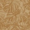 Papel pintado Mata con diseño de hojas de Monstera tipo estarcido.