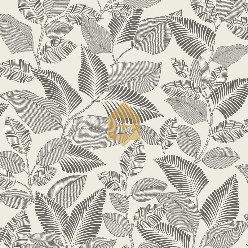 Papel pintado Paraty con diseño de lianas y selva ecuatorial.
