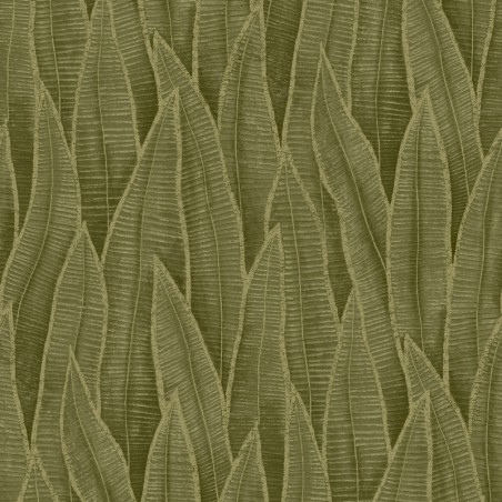 Papel pintado Sansevieria con diseño vertical de hojas exóticas.