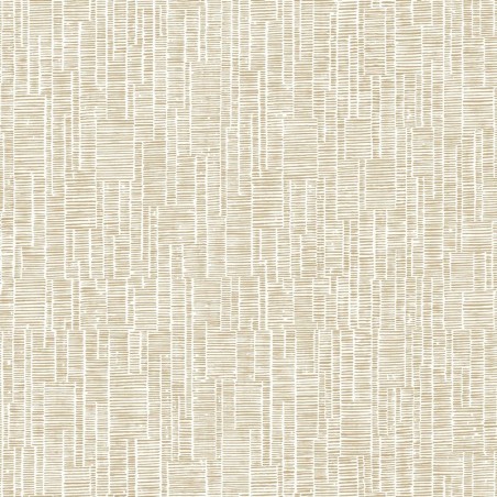 Papel pintado Capri con diseño lineal de efecto tiza artesanal.