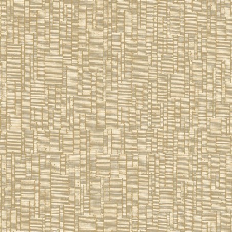 Papel pintado Capri con diseño lineal de efecto tiza artesanal.