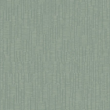 Papel pintado Capri con diseño lineal de efecto tiza artesanal.