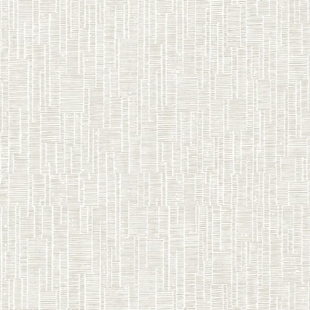 Papel pintado Capri con diseño lineal de efecto tiza artesanal.