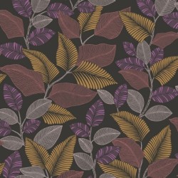 Papel pintado Paraty con diseño de lianas y selva ecuatorial.