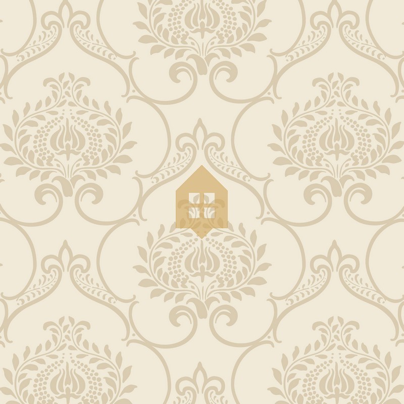 Papel pintado Panache con diseño floral gráfico y estilo retro.