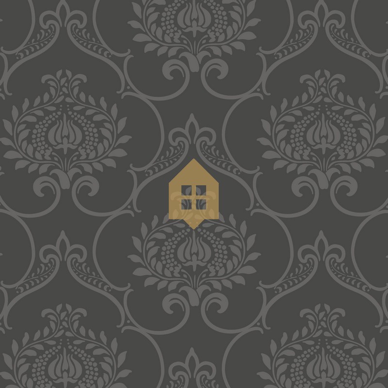 Papel pintado Panache con diseño floral gráfico y estilo retro.