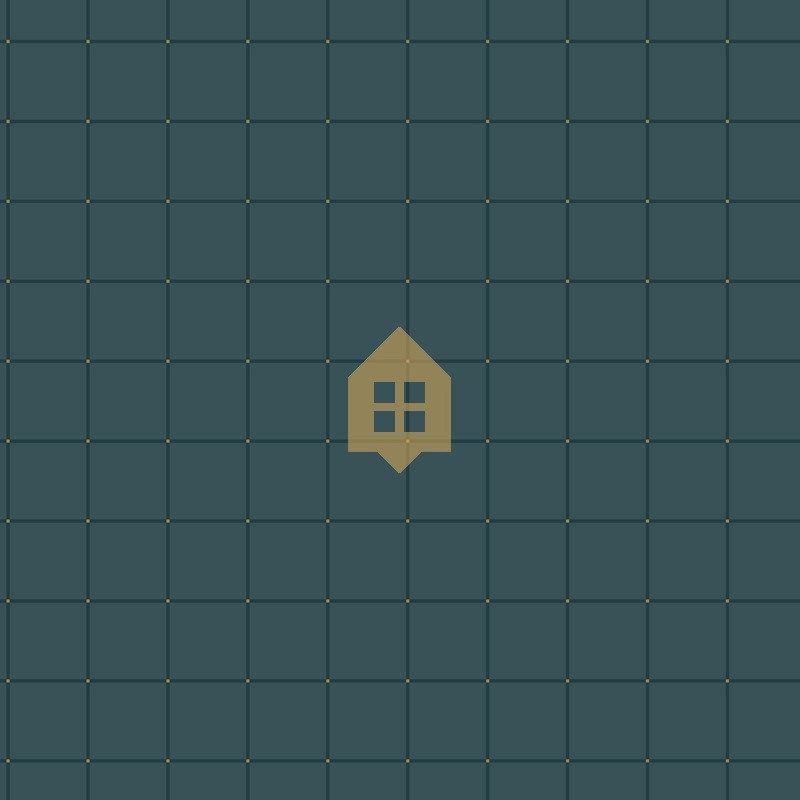 Papel pintado Alphonse con diseño geométrico y puntos dorados.