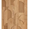 Papel pintado panorámico Tassea con efecto madera fotográfico.