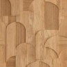 Papel pintado panorámico Tassea con efecto madera fotográfico.