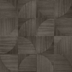 Papel pintado Structura con diseño geométrico de marquetería.