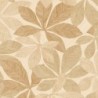 Papel pintado Lignaria con diseño vegetal y textura de madera.