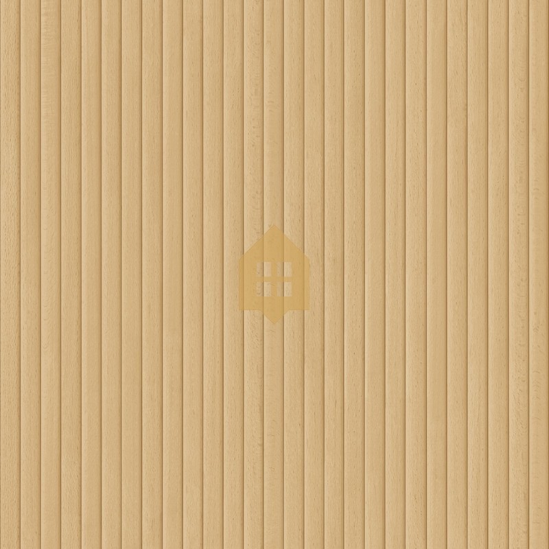 Papel pintado Boisea con diseño de listones de madera verticales.