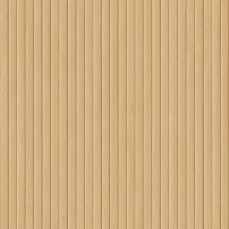Papel pintado Boisea con diseño de listones de madera verticales.