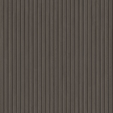 Papel pintado Boisea con diseño de listones de madera verticales.