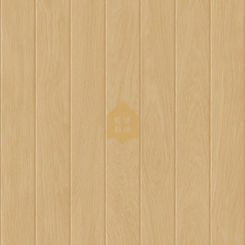 Papel pintado Essentia con diseño de paneles de madera clásicos.