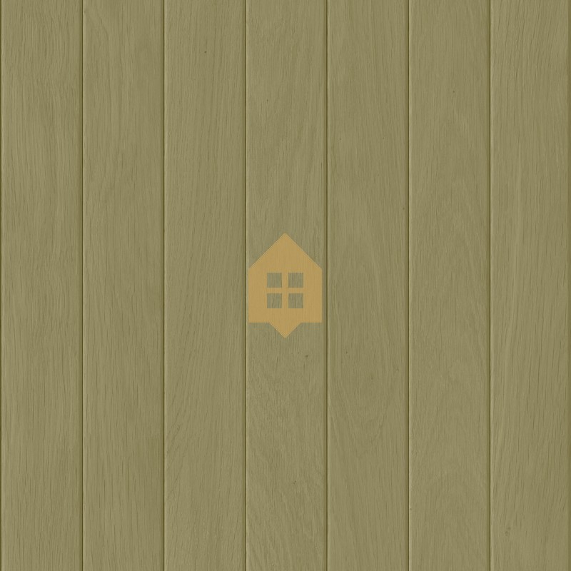 Papel pintado Essentia con diseño de paneles de madera clásicos.