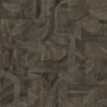 Papel pintado Intarsia con diseño de mosaico de hojas naturales.