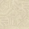 Papel pintado Imbrication con diseño geométrico de paja entrelazada.